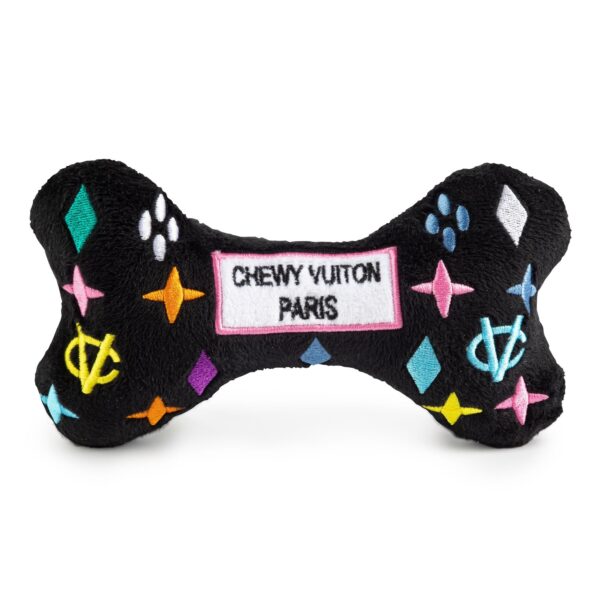 Chewy Vuiton Black Monogram Bone Toy - Image 2