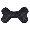 Chewy Vuiton Black Checker Bone Toy