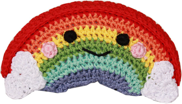 Happy Rainbow Knit Toy