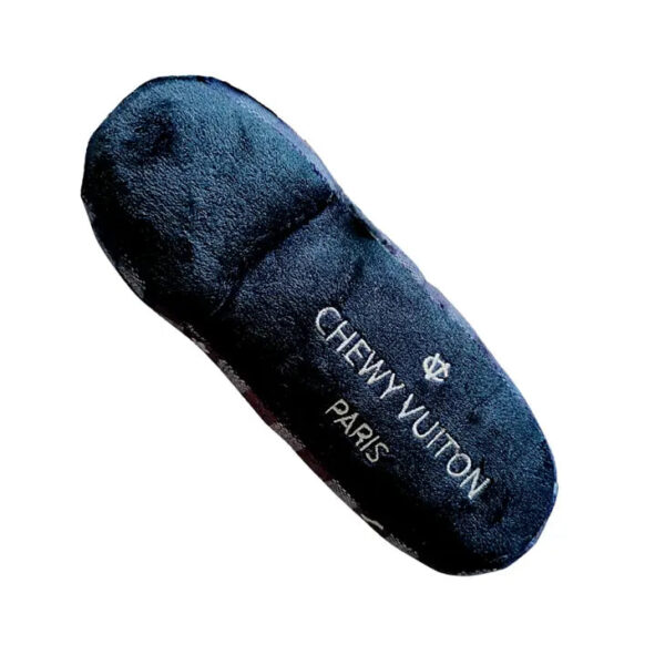 Black Checker Chewy Vuiton Loafer Toy - Image 2