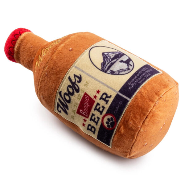 Woof Banquet Beer Bottle Dog Toy - Image 3
