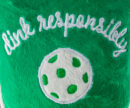 Green Stripe Pickleball Paddle Toy