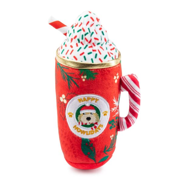Holiday Cup of Cheer Plush Dog Toy